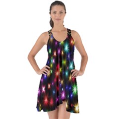 Fireworks Rocket New Year S Day Show Some Back Chiffon Dress by Celenk