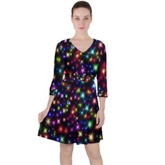 Fireworks Rocket New Year S Day Ruffle Dress