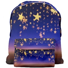 Christmas Background Star Curtain Giant Full Print Backpack by Celenk