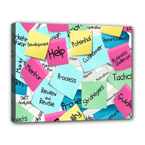 Stickies Post It List Business Canvas 14  X 11  by Celenk