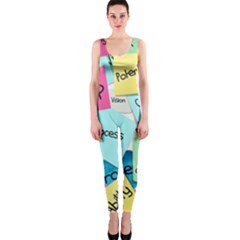 Stickies Post It List Business Onepiece Catsuit by Celenk