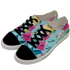 Stickies Post It List Business Men s Low Top Canvas Sneakers by Celenk