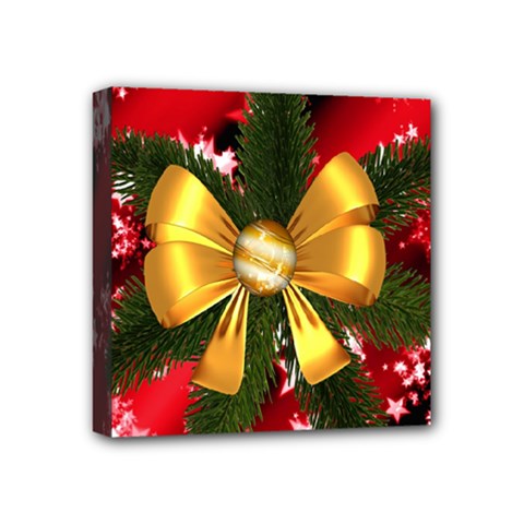 Christmas Star Winter Celebration Mini Canvas 4  X 4  by Celenk