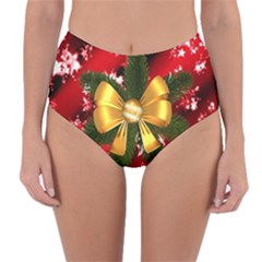 Christmas Star Winter Celebration Reversible High-waist Bikini Bottoms by Celenk