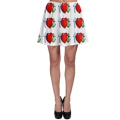 Cross Heart Anchor Love Hope Skater Skirt by Celenk