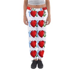 Cross Heart Anchor Love Hope Women s Jogger Sweatpants by Celenk