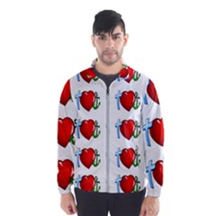 Cross Heart Anchor Love Hope Wind Breaker (men) by Celenk