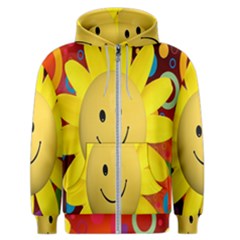 Sun Laugh Rays Luck Happy Men s Zipper Hoodie by Celenk