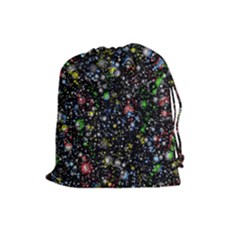 Universe Star Planet All Colorful Drawstring Pouches (large)  by Celenk