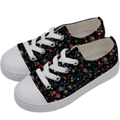 Universe Star Planet All Colorful Kids  Low Top Canvas Sneakers by Celenk