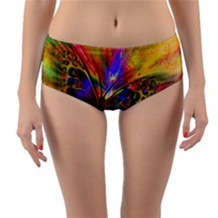 Arrangement Butterfly Aesthetics Reversible Mid-Waist Bikini Bottoms