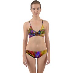 Arrangement Butterfly Aesthetics Wrap Around Bikini Set