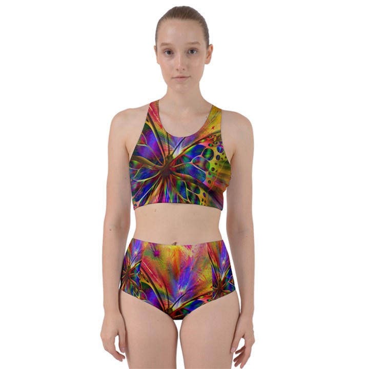 Arrangement Butterfly Aesthetics Racer Back Bikini Set