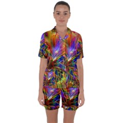 Arrangement Butterfly Aesthetics Satin Short Sleeve Pyjamas Set