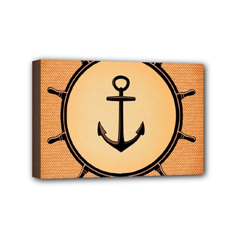 Nautical Anchor Marine Ocean Sea Mini Canvas 6  X 4  by Celenk