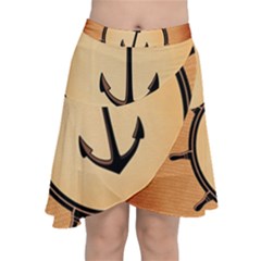 Nautical Anchor Marine Ocean Sea Chiffon Wrap by Celenk