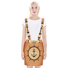 Nautical Anchor Marine Ocean Sea Braces Suspender Skirt by Celenk