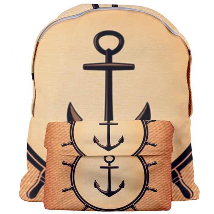 Nautical Anchor Marine Ocean Sea Giant Full Print Backpack