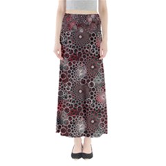 Chain Mail Vortex Pattern Full Length Maxi Skirt by Celenk