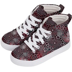 Chain Mail Vortex Pattern Kid s Hi-top Skate Sneakers by Celenk