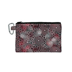 Chain Mail Vortex Pattern Canvas Cosmetic Bag (small) by Celenk