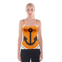 Anchor Keeper Sailing Boat Spaghetti Strap Top by Celenk