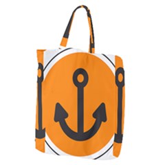 Anchor Keeper Sailing Boat Giant Grocery Zipper Tote by Celenk