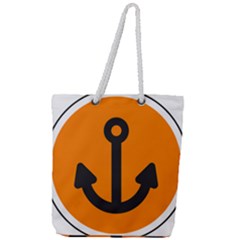 Anchor Keeper Sailing Boat Full Print Rope Handle Tote (large) by Celenk