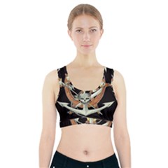 Anchor Seaman Sailor Maritime Ship Sports Bra With Pocket by Celenk