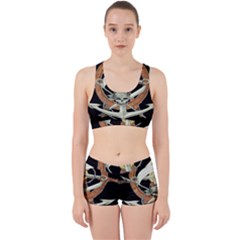 Anchor Seaman Sailor Maritime Ship Work It Out Sports Bra Set by Celenk