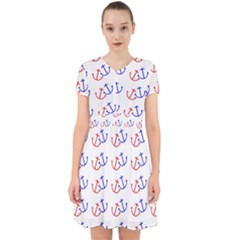 Anchors Nautical Backdrop Sea Nautical Adorable In Chiffon Dress by Celenk