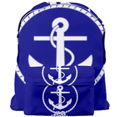 Anchor Flag Blue Background Giant Full Print Backpack