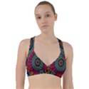 Kaleidoscope Mandala Pattern Sweetheart Sports Bra View1