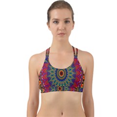 Kaleidoscope Mandala Pattern Back Web Sports Bra