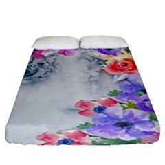 Flower Girl Fitted Sheet (king Size) by NouveauDesign