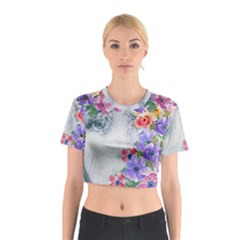 Flower Girl Cotton Crop Top by NouveauDesign