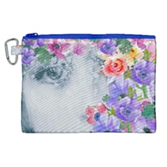 Flower Girl Canvas Cosmetic Bag (xl)