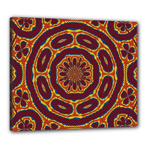 Geometric Tapestry Canvas 24  X 20  by linceazul