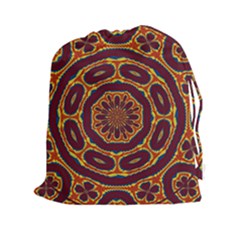 Geometric Tapestry Drawstring Pouches (xxl) by linceazul