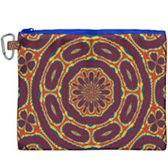 Geometric Tapestry Canvas Cosmetic Bag (xxxl) by linceazul