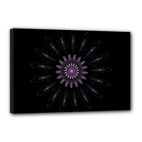 Fractal Mandala Delicate Pattern Canvas 18  X 12  by Celenk