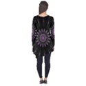 Fractal Mandala Delicate Pattern Long Sleeve Tunic  View2