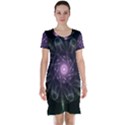 Mandala Fractal Light Light Fractal Short Sleeve Nightdress View1