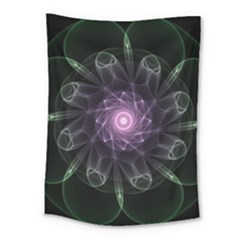 Mandala Fractal Light Light Fractal Medium Tapestry by Celenk