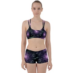 Mandala Fractal Light Light Fractal Women s Sports Set by Celenk