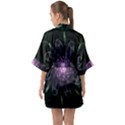 Mandala Fractal Light Light Fractal Quarter Sleeve Kimono Robe View2