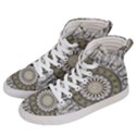 Mandala Sand Color Seamless Tile Men s Hi-Top Skate Sneakers View2