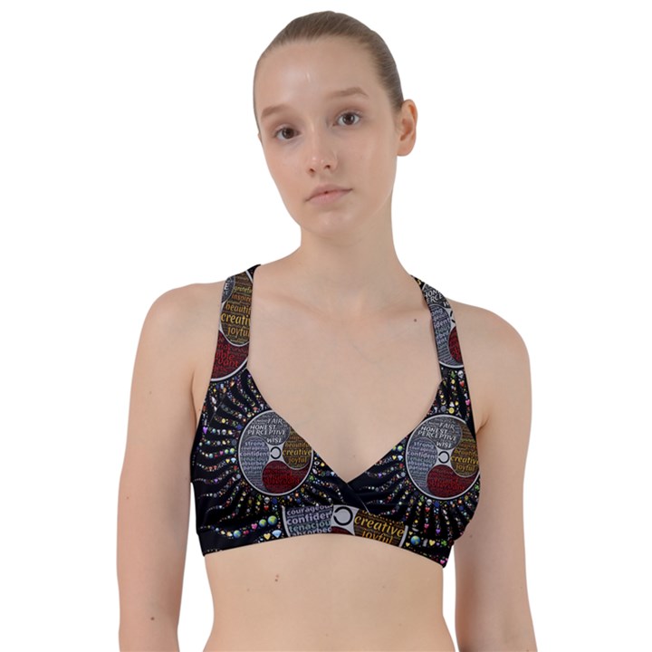 Whole Complete Human Qualities Sweetheart Sports Bra