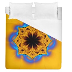 Digital Art Fractal Artwork Flower Duvet Cover (queen Size) by Celenk