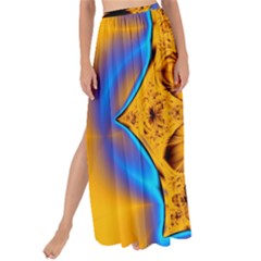 Digital Art Fractal Artwork Flower Maxi Chiffon Tie-up Sarong by Celenk